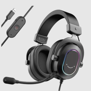 Auriculares Gamer Fifine H6 con Sonido Envolvente y Luces RGB Integradas