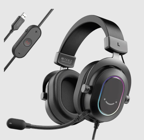 Auriculares Gamer Fifine H6 con Sonido Envolvente y Luces RGB Integradas