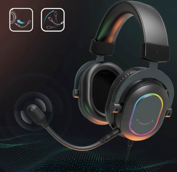 Auriculares Gamer Fifine H6 con Sonido Envolvente y Luces RGB Integradas - Imagen 2