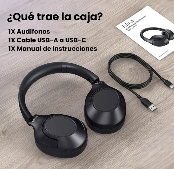 Auriculares Inalámbricos Supraaurales FIFINE X3 con Cancelación Activa de Ruido - Imagen 3