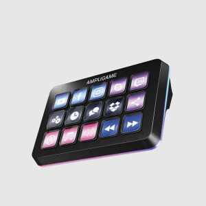 Controlador de transmisión FIFINE AmpliGame D6 con 15 teclas personalizadas