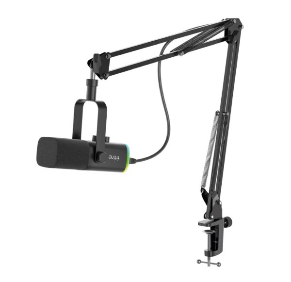 Fifine AM8T Micrófono USB/XLR RGB con Filtro Antipop - Imagen 2